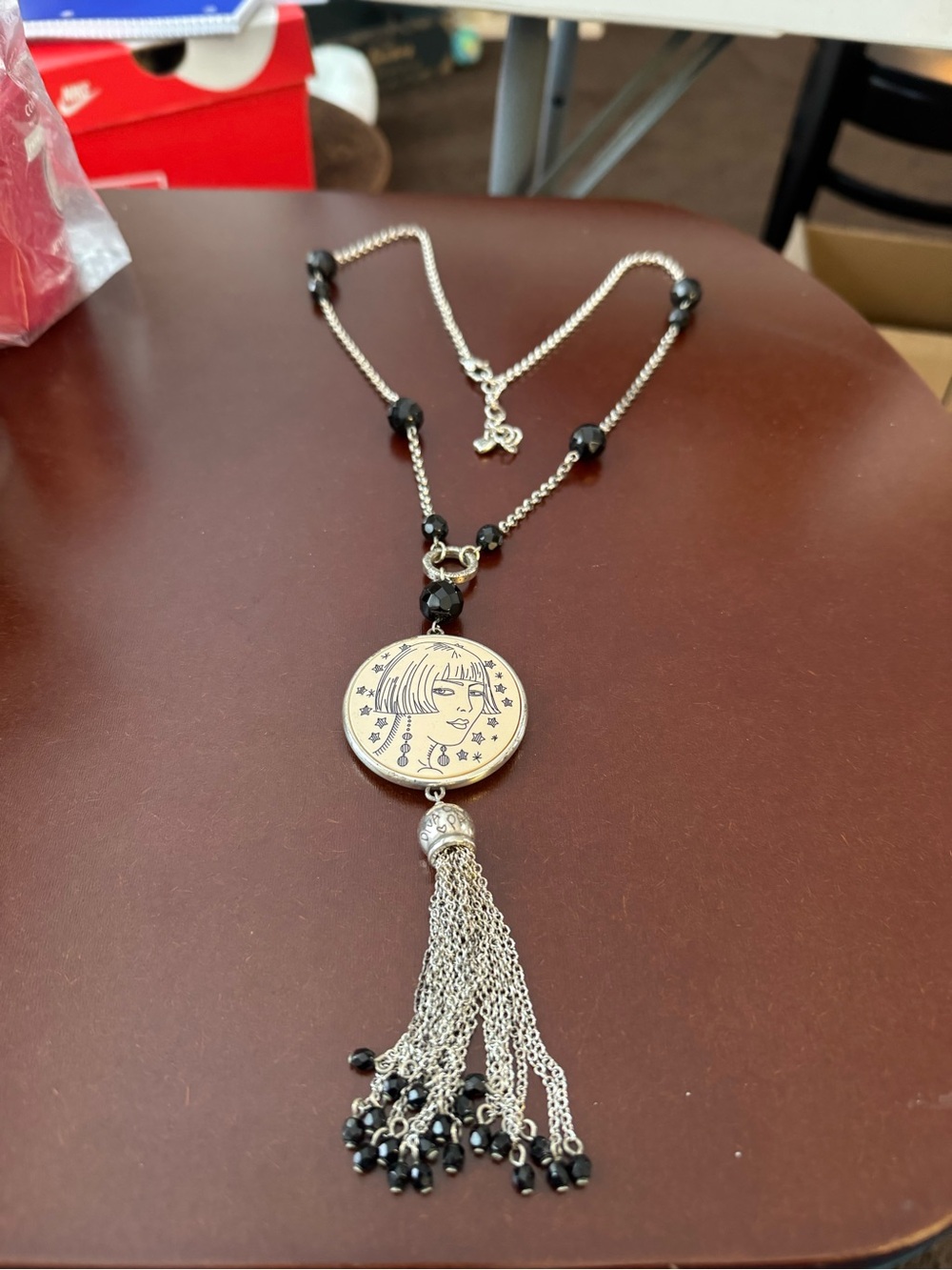 Reverable Brighton "Nanette" fashion tassel necklace